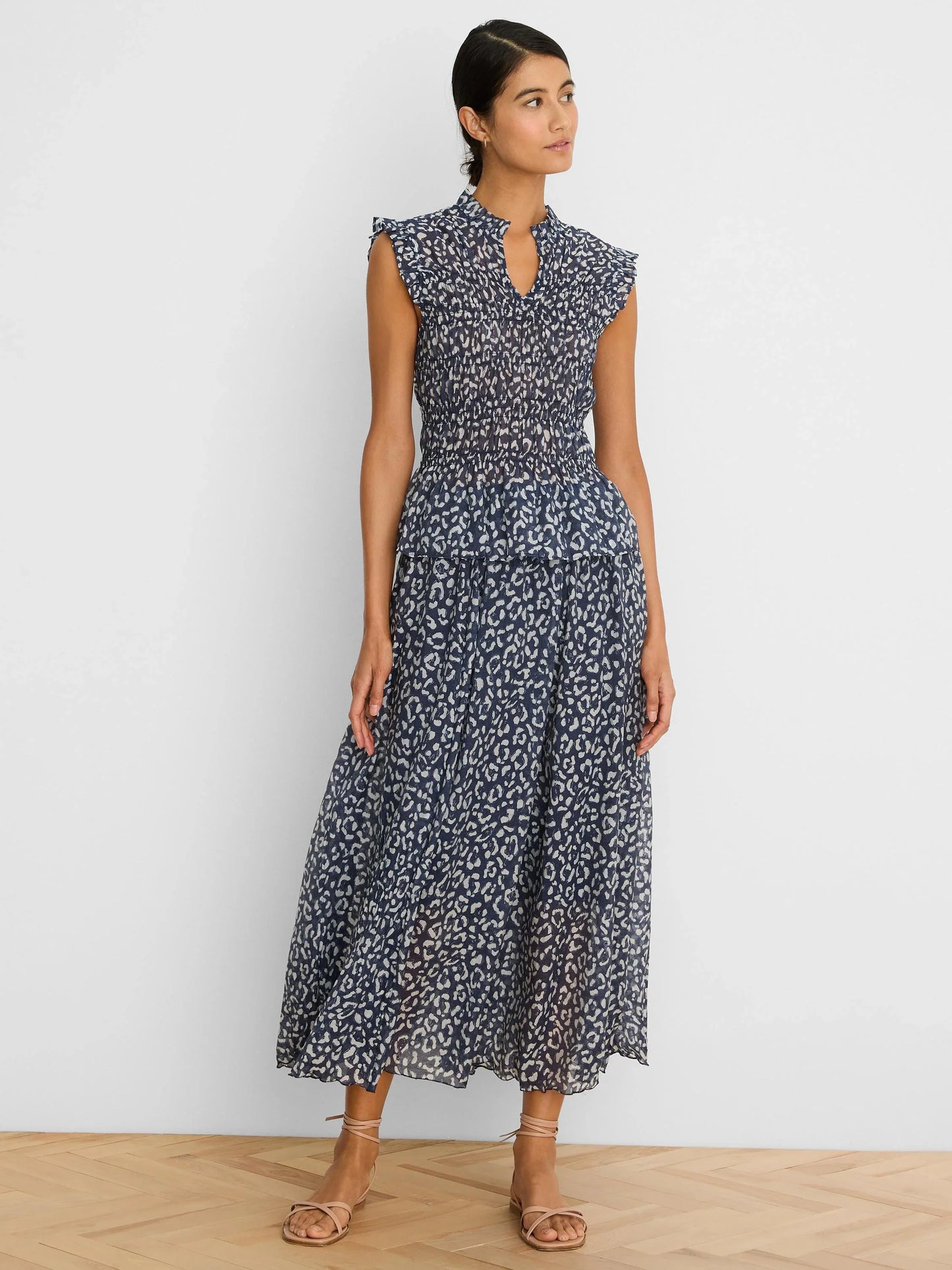 Leopard Crinkle Skirt
