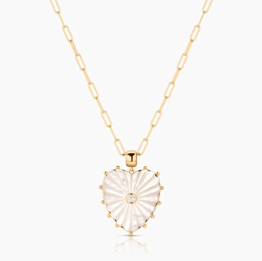 THATCH - Malene Mother of Pearl Paperclip Necklace