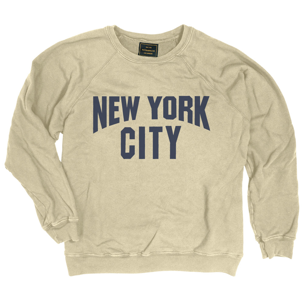 RETRO BRAND - New York City Vintage Sand Sweatshirt