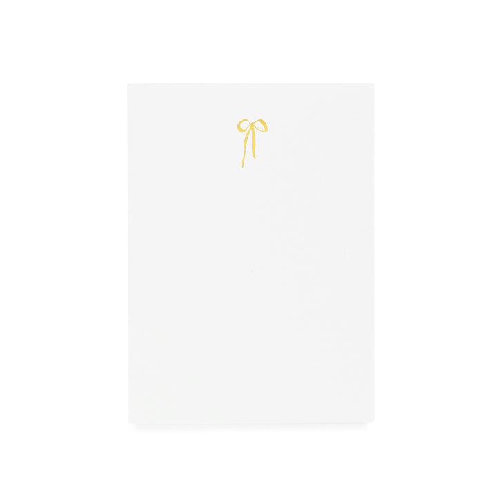 Gold Bow Mini Notepad