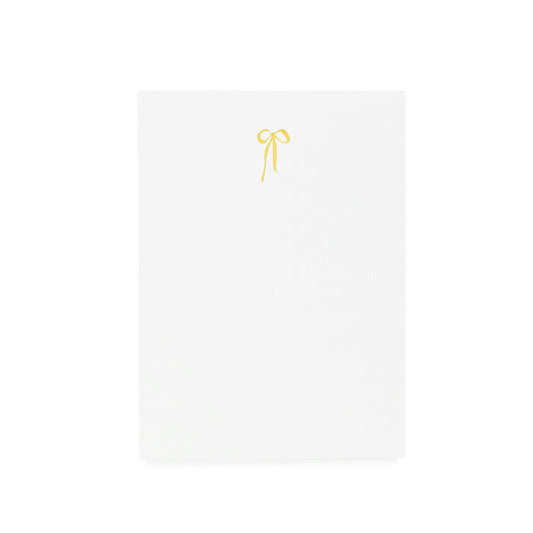 Gold Bow Mini Notepad