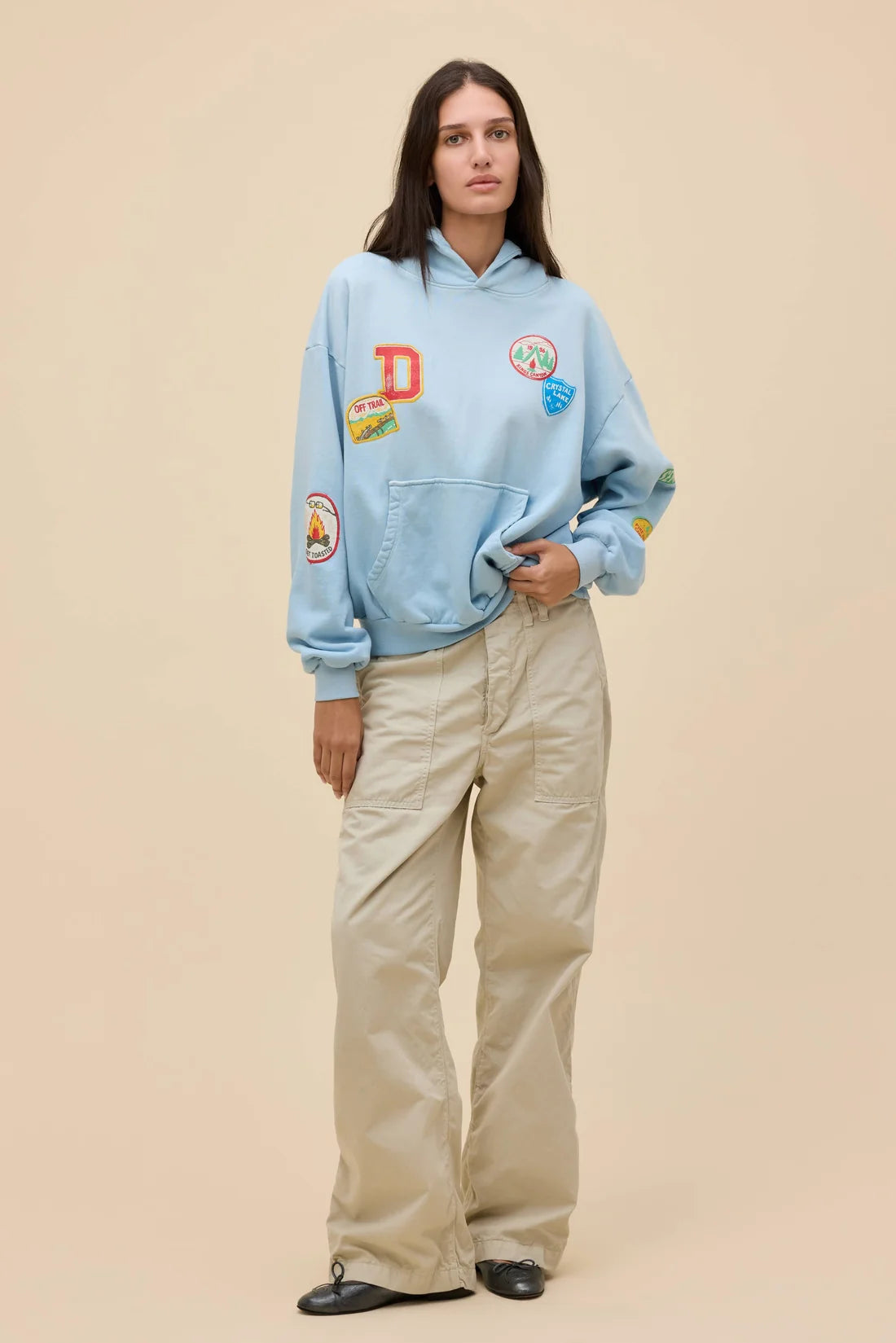 Camp Patches Oversized Hoodie