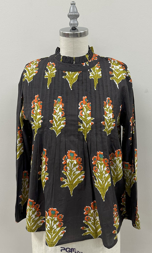 THML - Long Sleeve Floral Detail Top