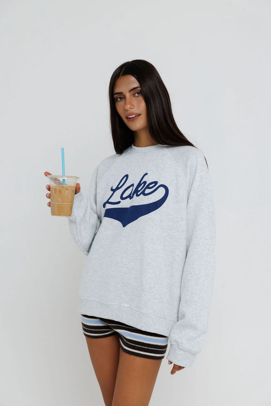 Lake Raglan Sweatshirt / Heather Ash