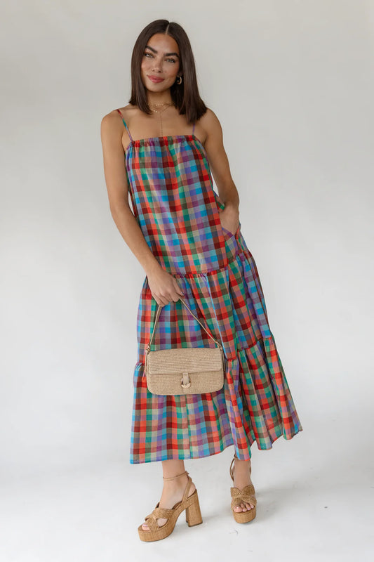 Plaid Maxi Dress / Mulitcolor