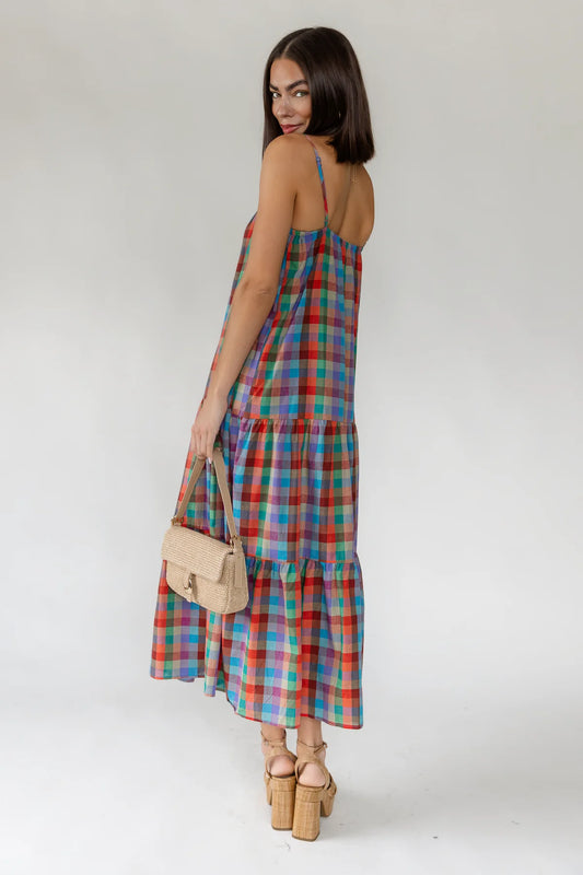 Plaid Maxi Dress / Mulitcolor