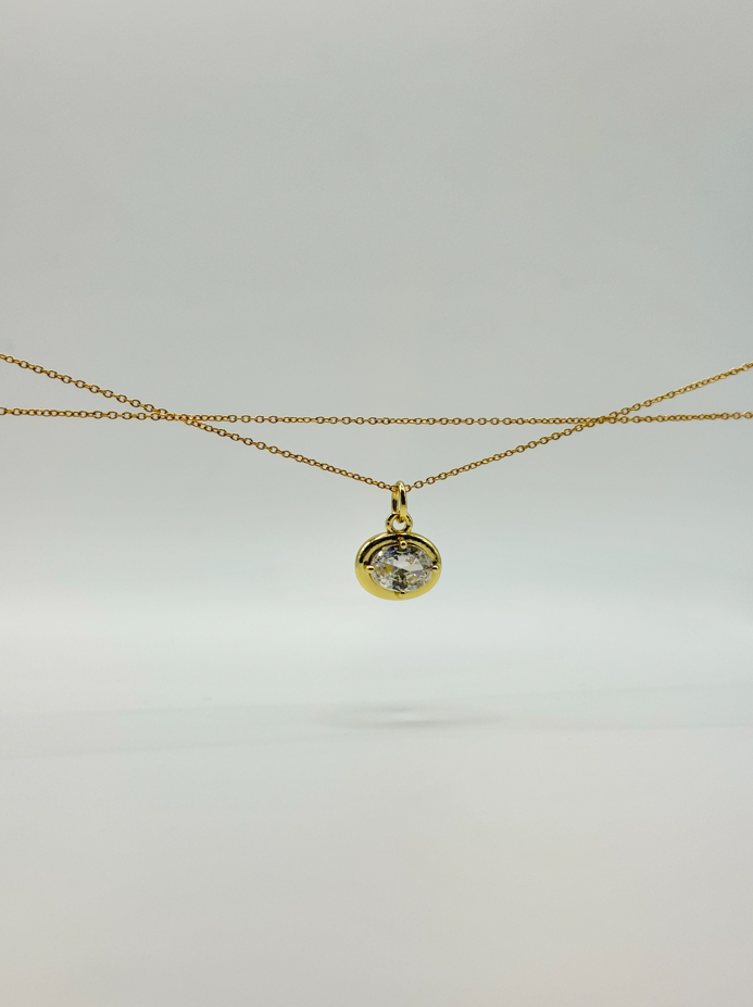 Oval Charm Necklace