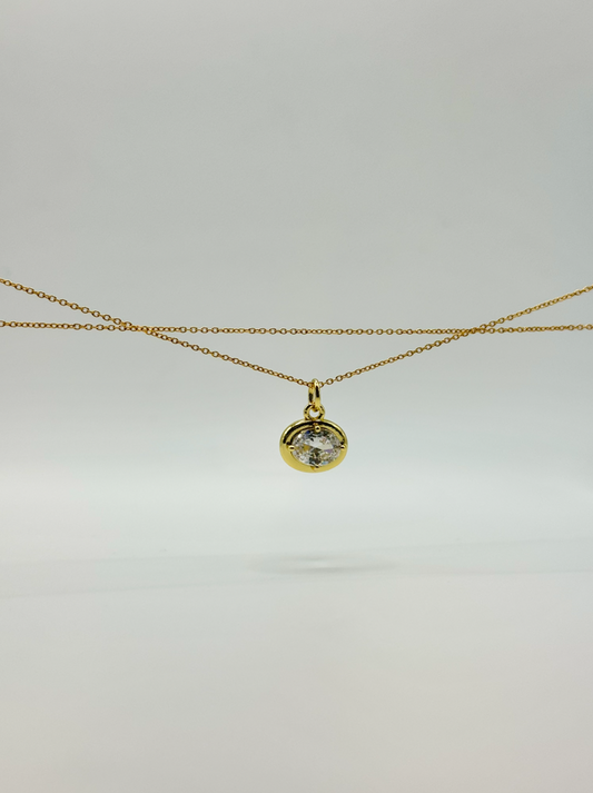Oval Charm Necklace