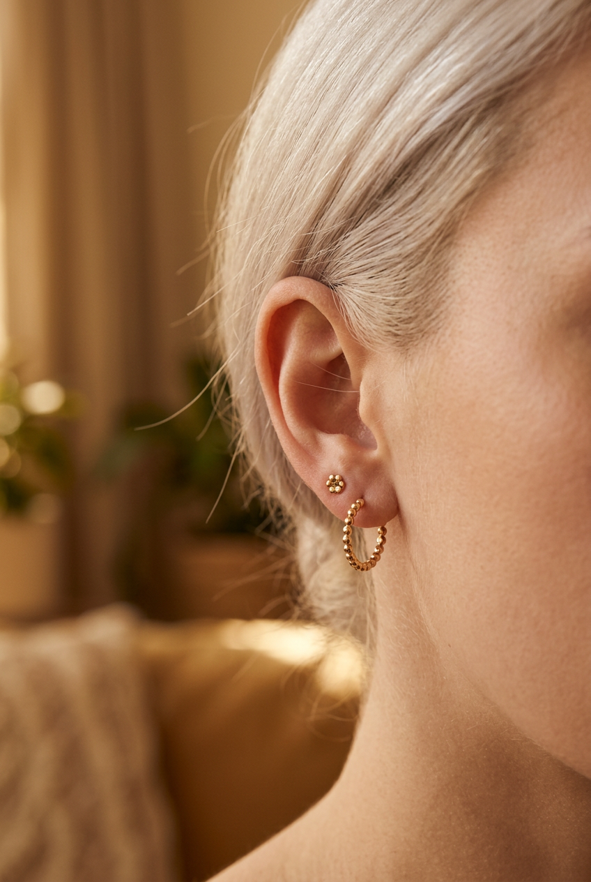 Patterned Mini Hoops