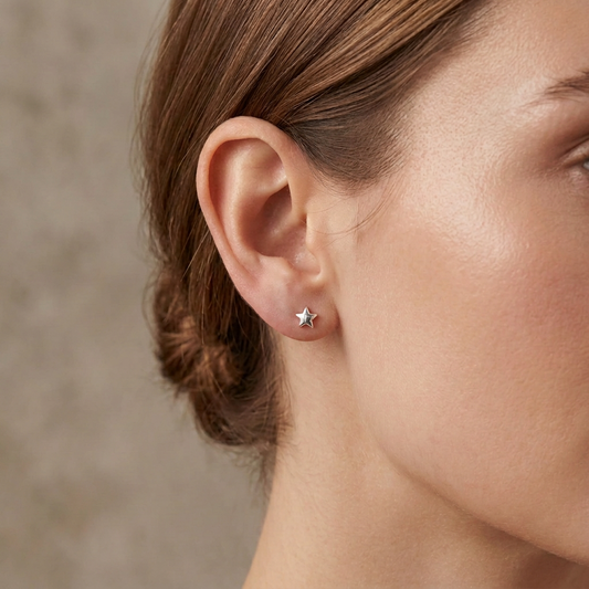 Puffy Star Studs