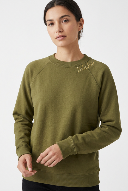 Idaho Embroidered Vintage Sweatshirt