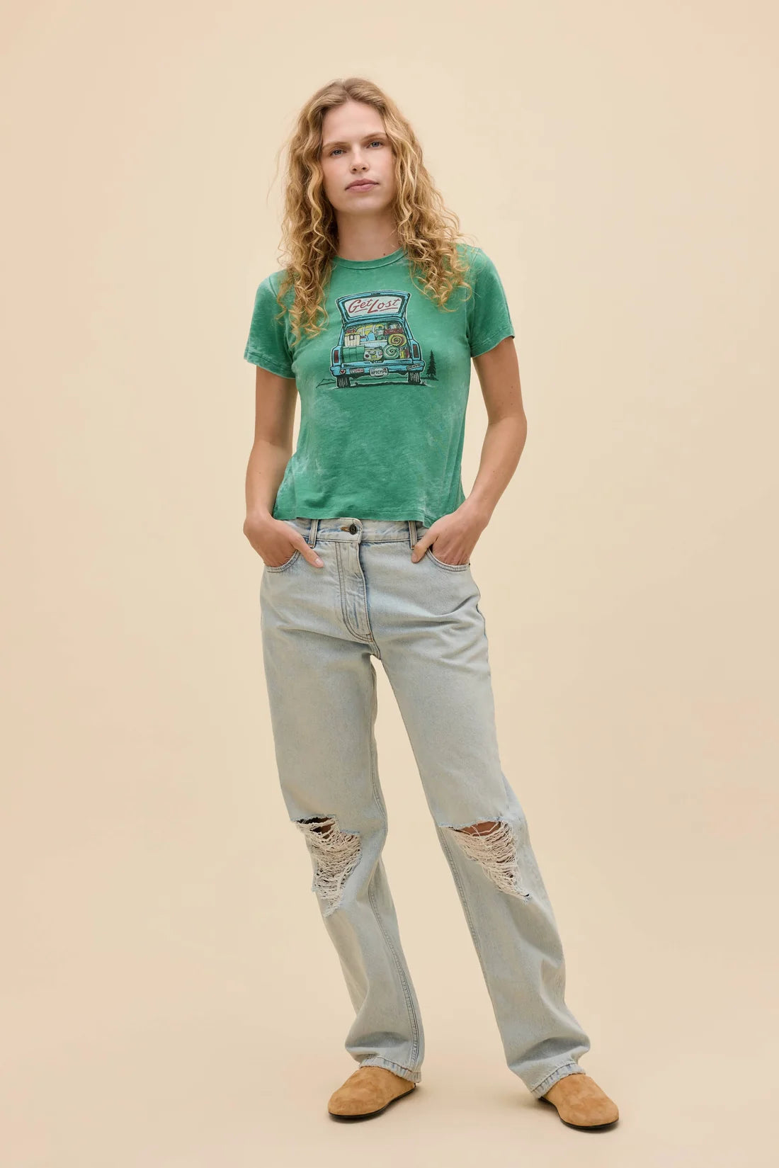 Get Lost Camper Burnout Tee