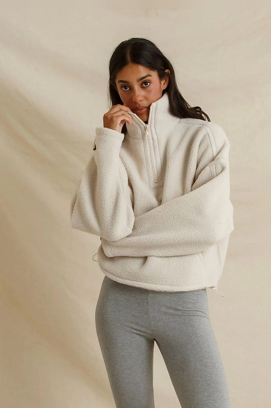 Tristan Sherpa Half-Zip Sweatshirt