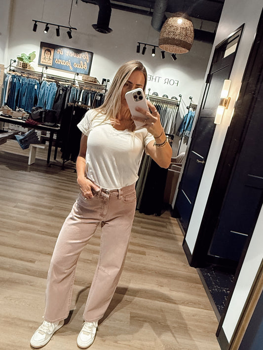 WARP + WEFT - BNA Soft Curve Barrel Jean / Rosewood