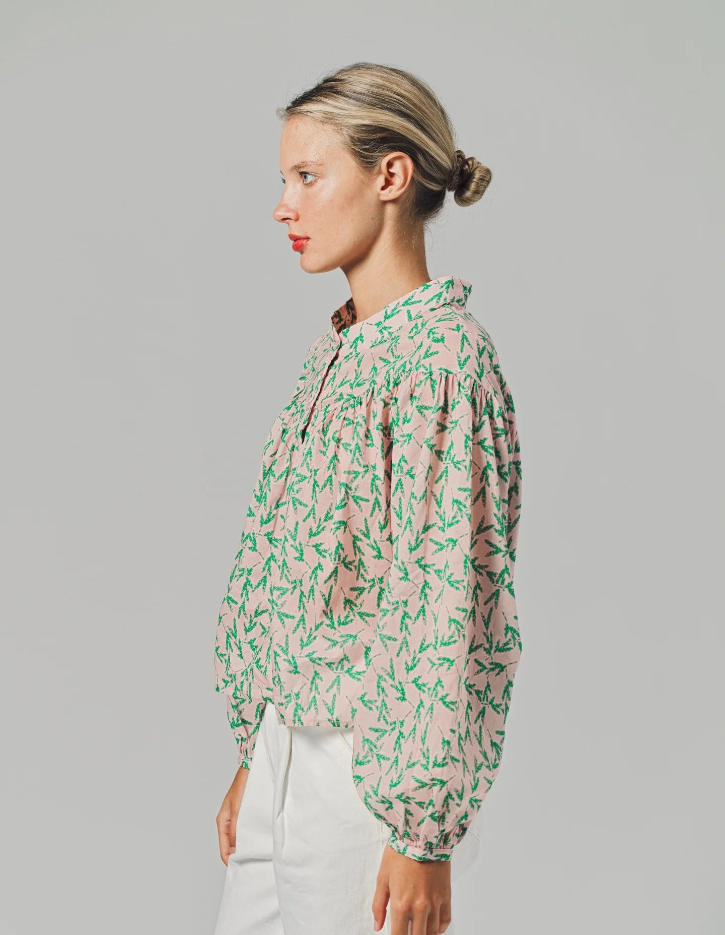 Logan Shirt/ Pink/Green