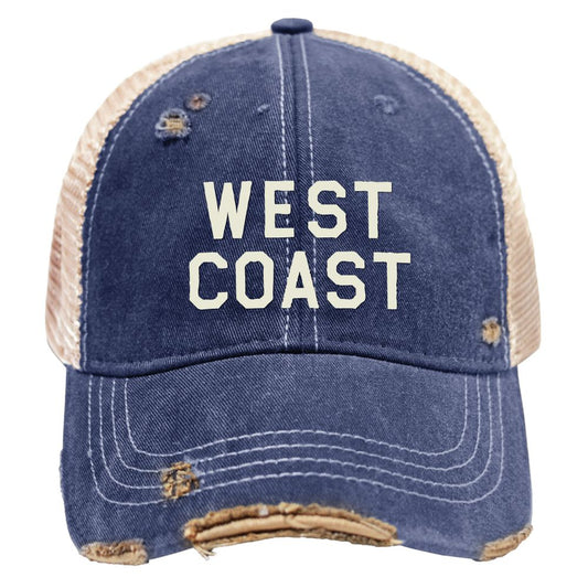 RETRO BRAND - West Coast Distressed Navy Snap Back