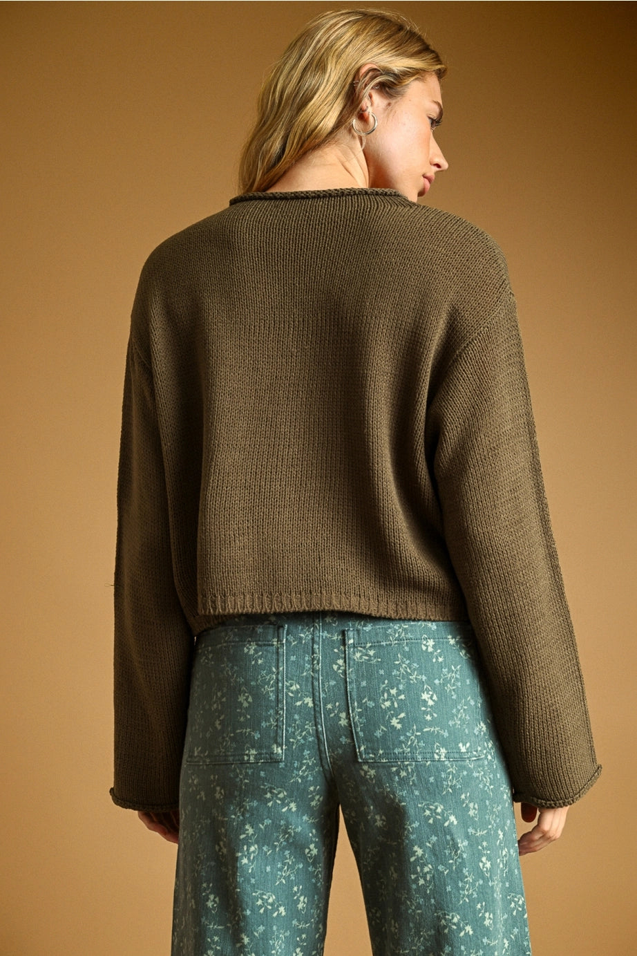 Button Front Knitted Cardigan