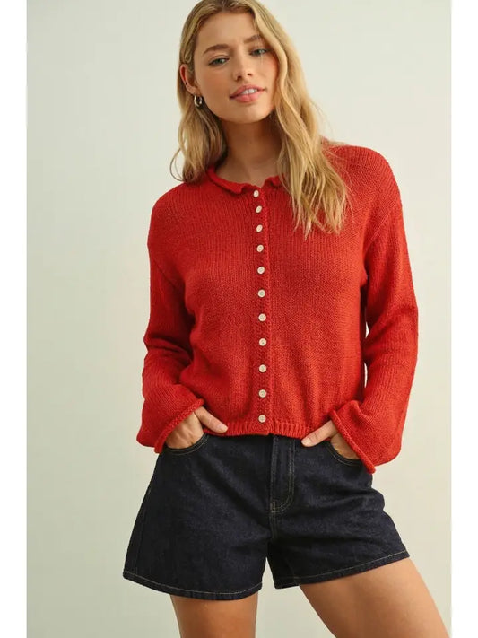Button Front Cardigan