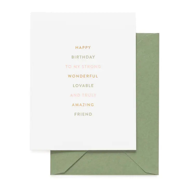 Card "Truly Amazing Friend"