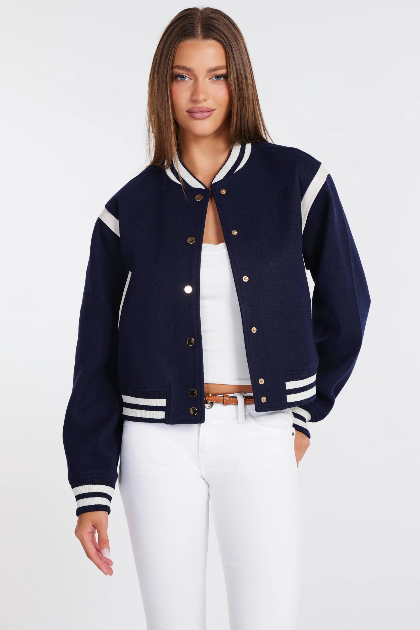 Power Play Varsity Jacket / Indigo / FINAL SALE