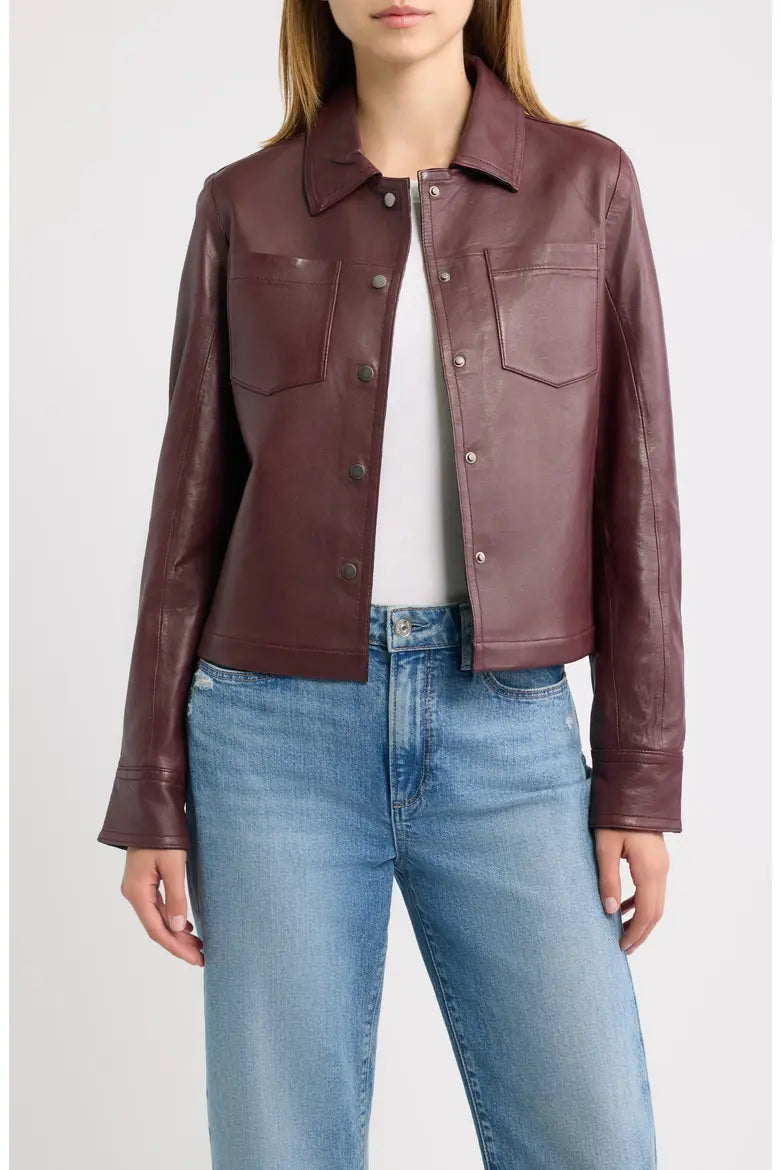 Lefei Lightweight Leather Jacket