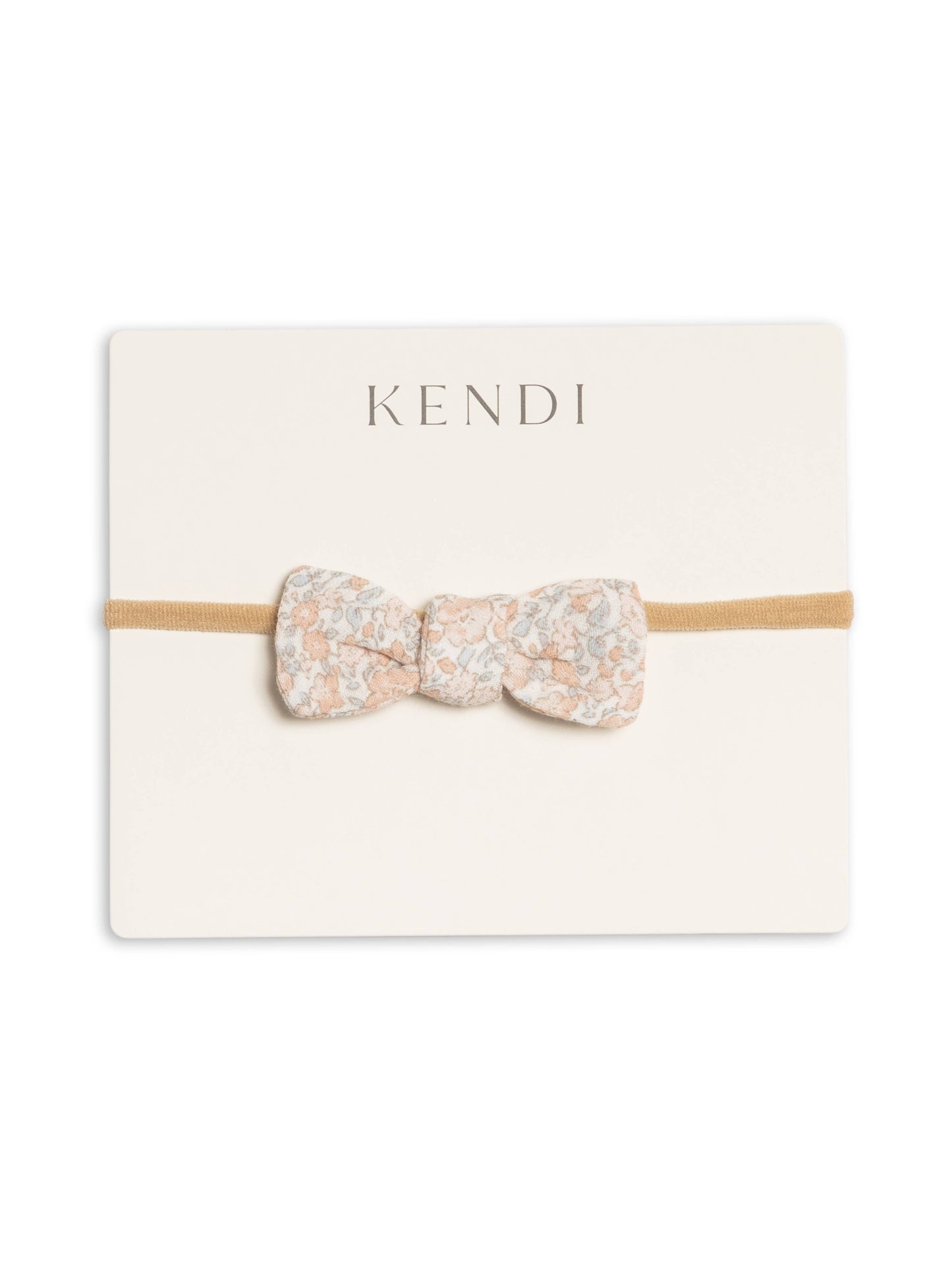 Muslin Dainty Bow - Belmont Floral / Shell + Powder