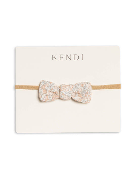 Muslin Dainty Bow - Belmont Floral / Shell + Powder