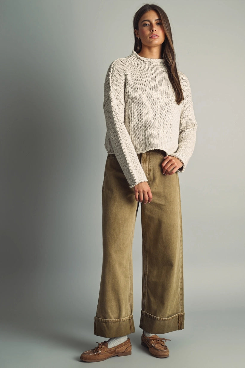 Roll Hemming Sweater
