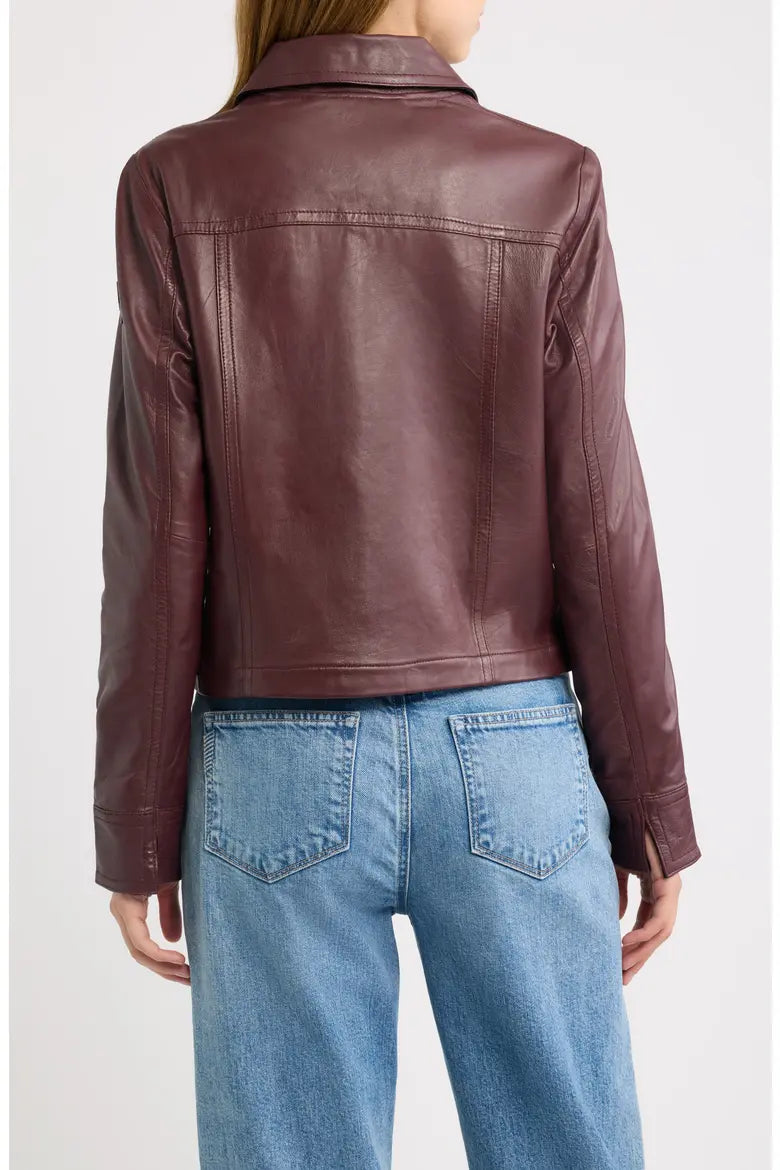 Lefei Lightweight Leather Jacket