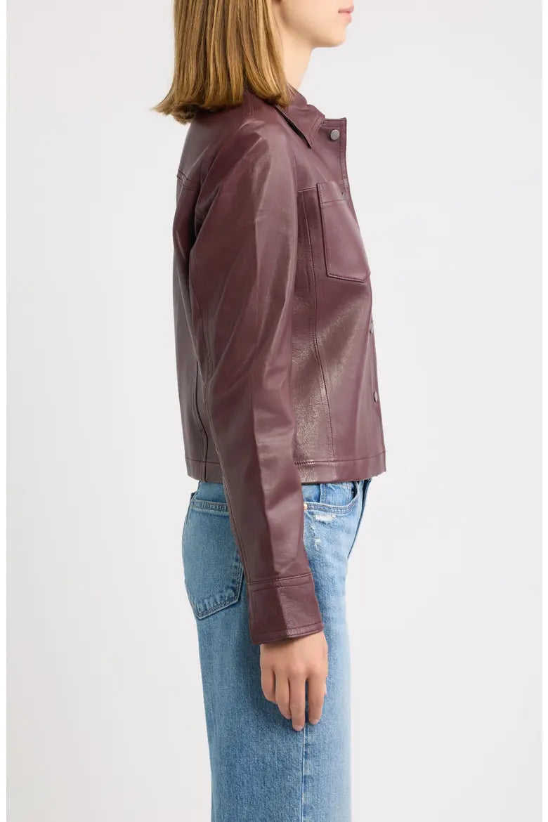 Lefei Lightweight Leather Jacket
