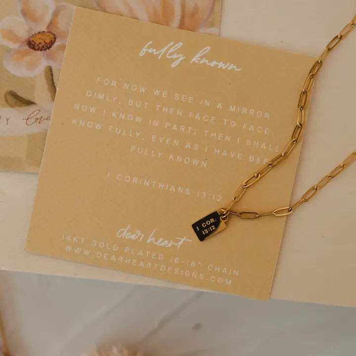 Fully Known Mini Tag Necklace