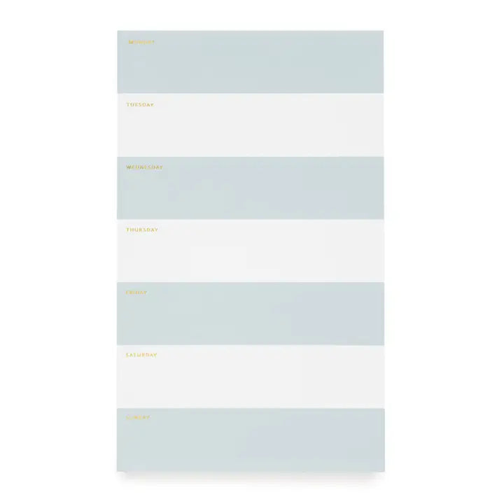 Striped Weekly Notepad
