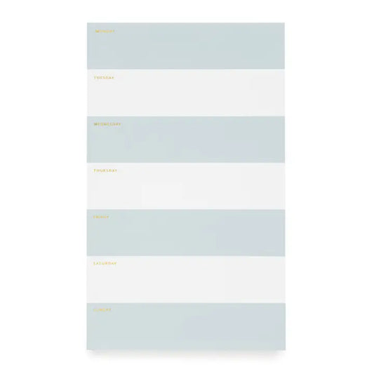 Striped Weekly Notepad