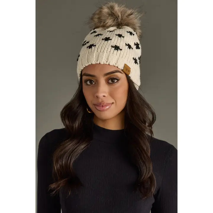 Fleur-De-Lis Pom Hat