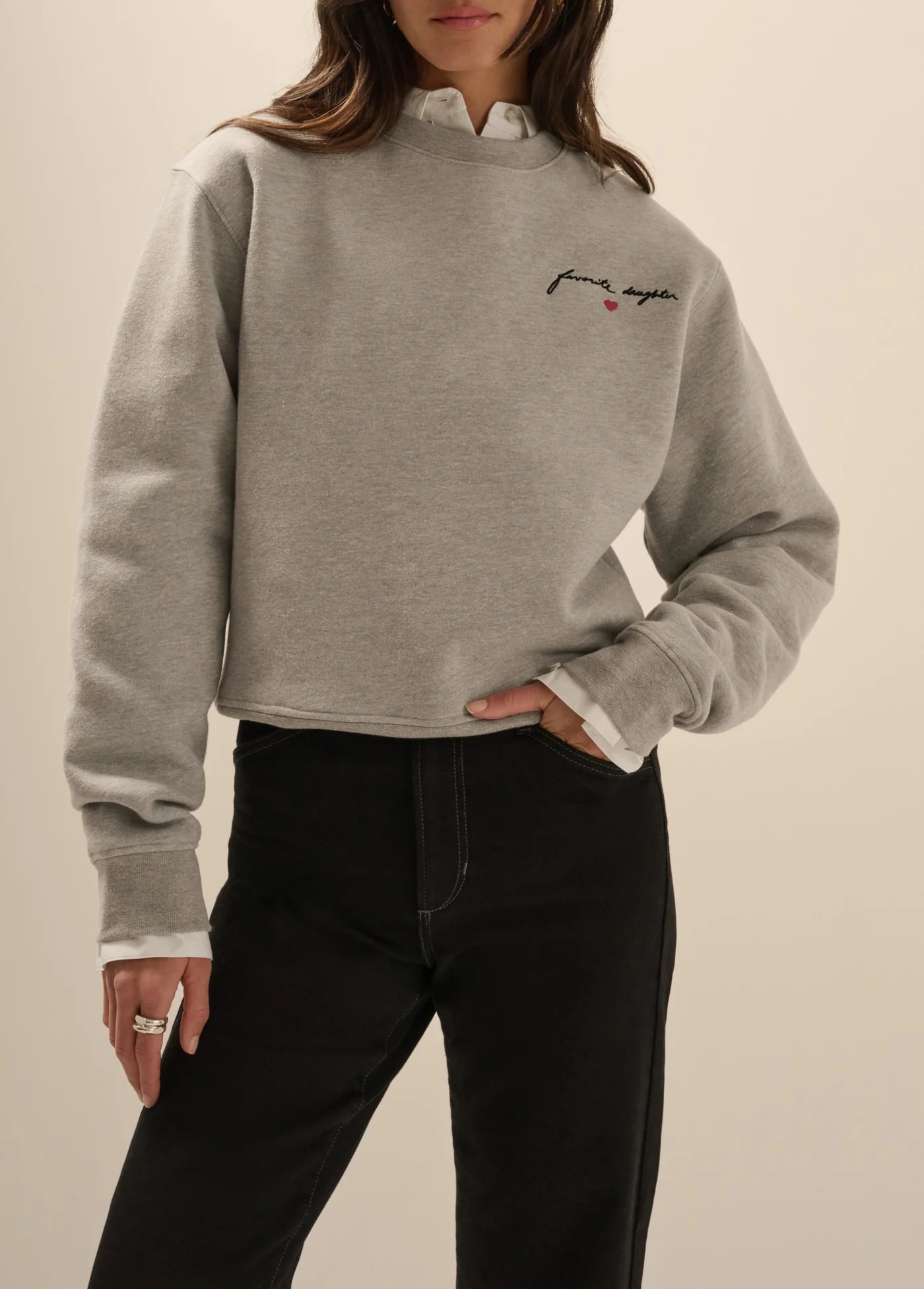 Cropped Signature Sweatshirt
