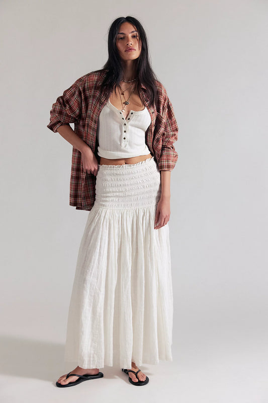 Raven Solid Convertible Maxi Skirt