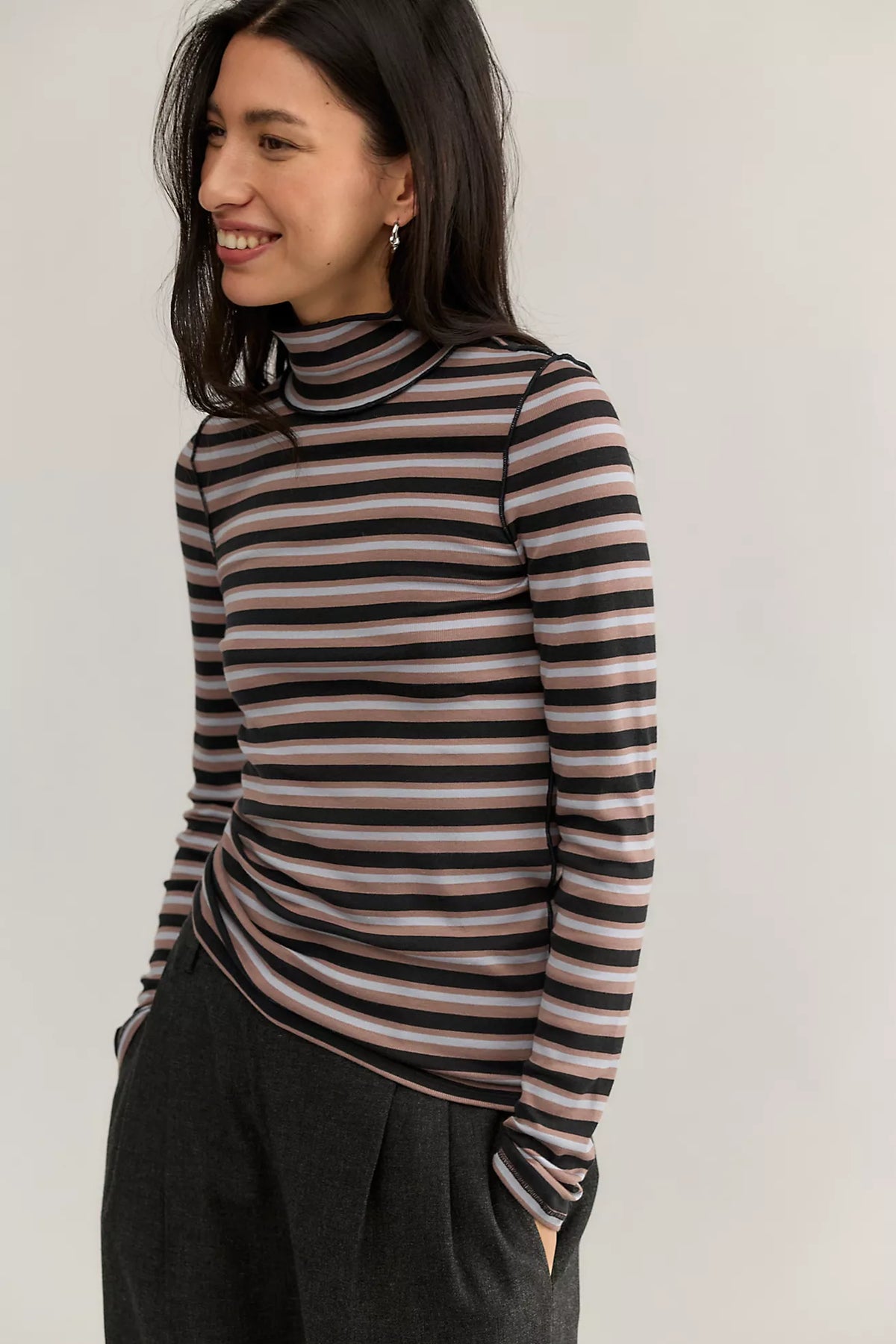 Good Good Striped Turtleneck