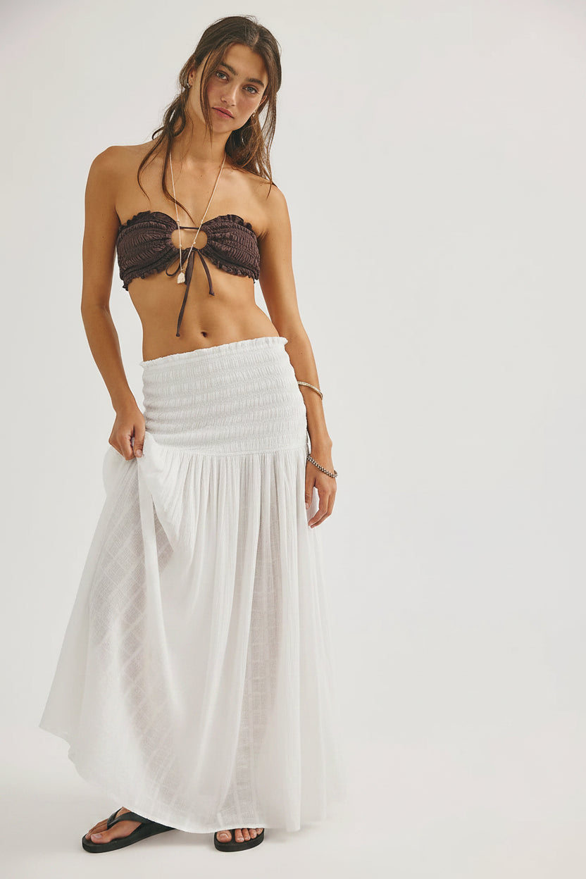 Raven Solid Convertible Maxi Skirt