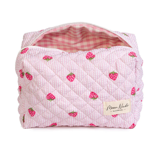 MOON NUDE - Strawberry Large Makeup Bag