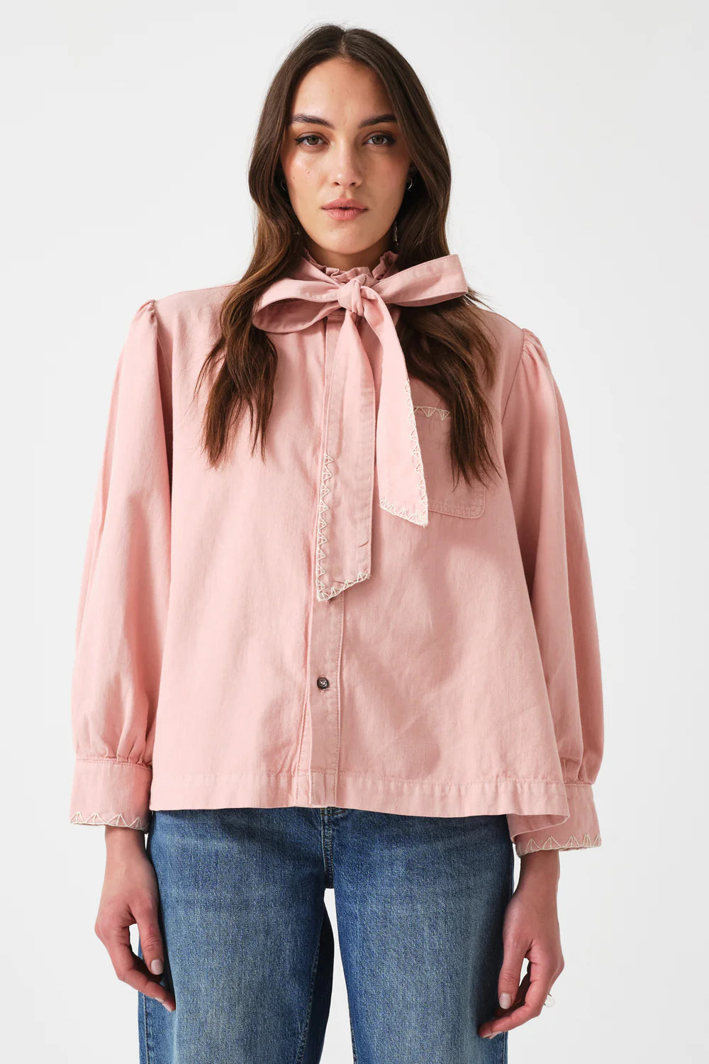 Poet Blouse/ Peony Pink