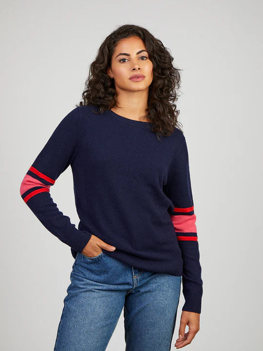 COCOA CASHMERE - Raya Cashmere Sweater / Navy