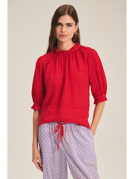Rosabel Top/Lipgloss Red