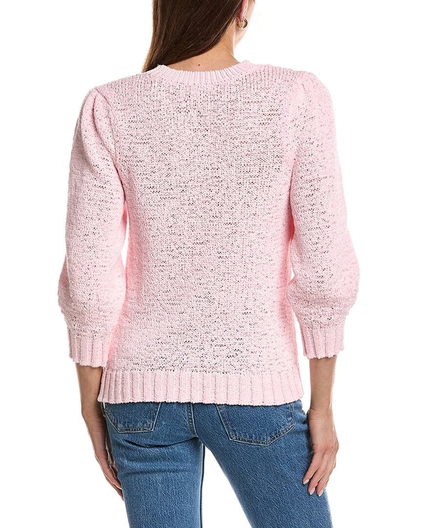 Elbow Puff Sleeve / Pink Posies