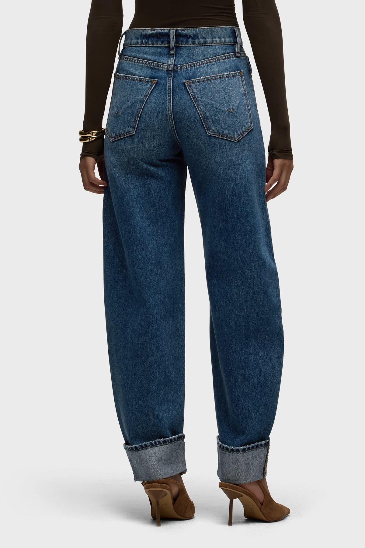 Aria Cuffed Barrel Jean