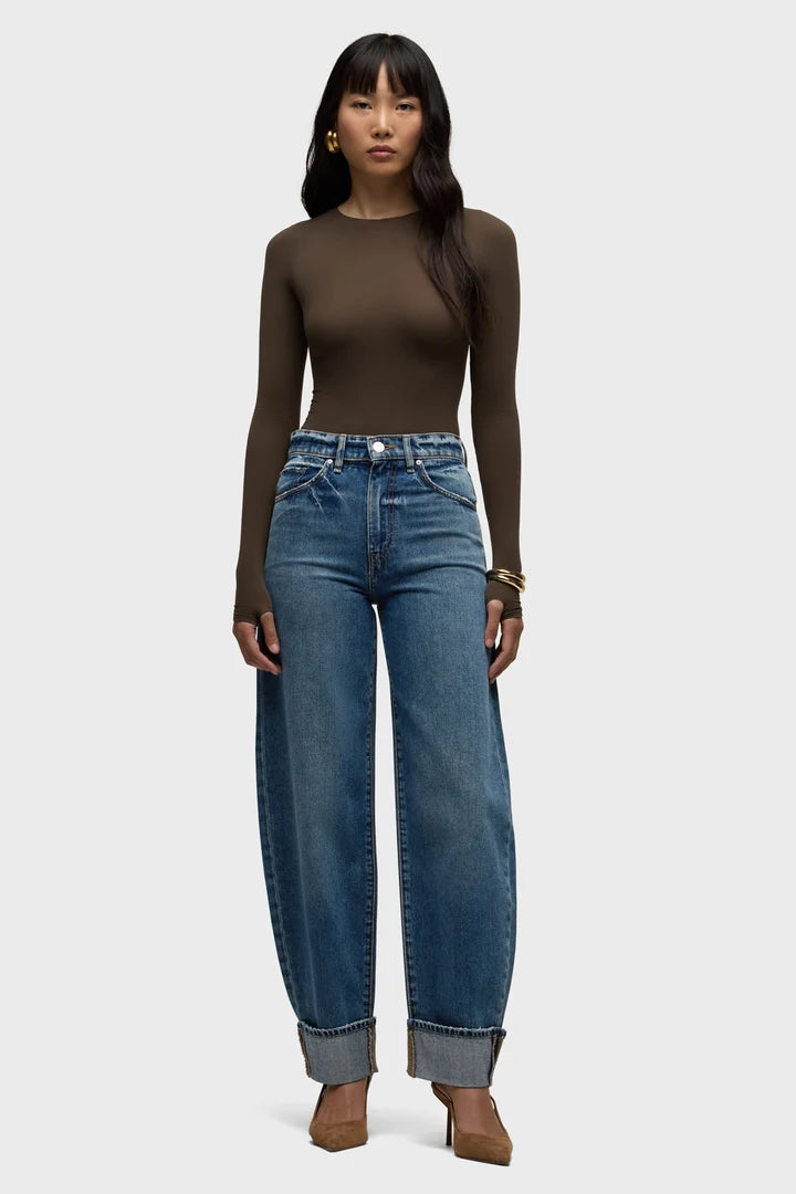 Aria Cuffed Barrel Jean