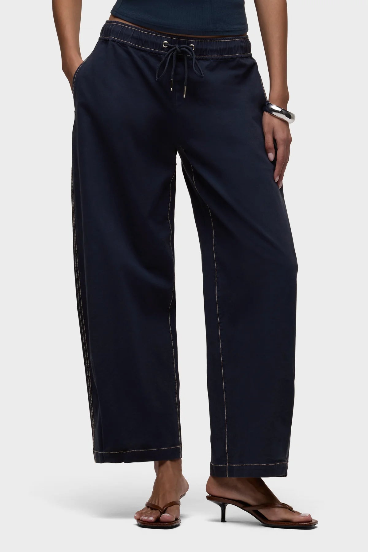 Drawstring Barrel Pant
