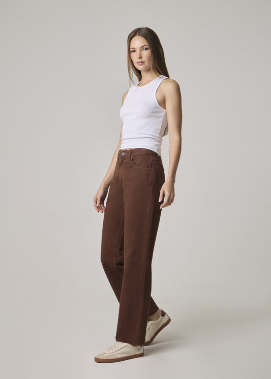 EDYSON - Vincent Wide Straight Leg W/ Raw Hem Zip Fly